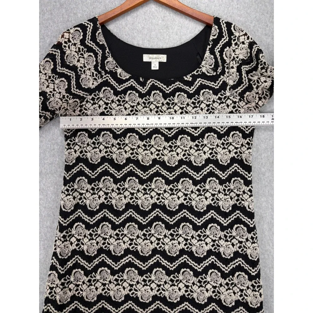 Romantic Lace Dark Femine Goth Boho Midi 3/4 Bell Sleeve Sz14 Figure flattering - Picture 9 of 9